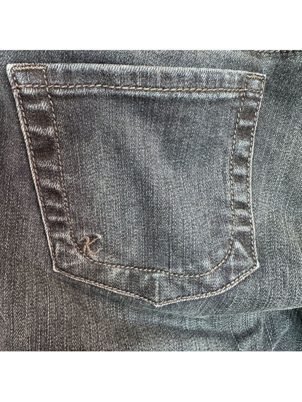 Kut from the Kloth Dark Blue Straight Leg Jeans - Size 6 - Picture 5 of 12